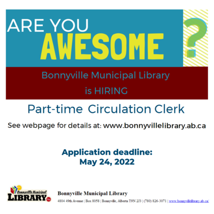 Part-time Circulation Clerk - May 2022
